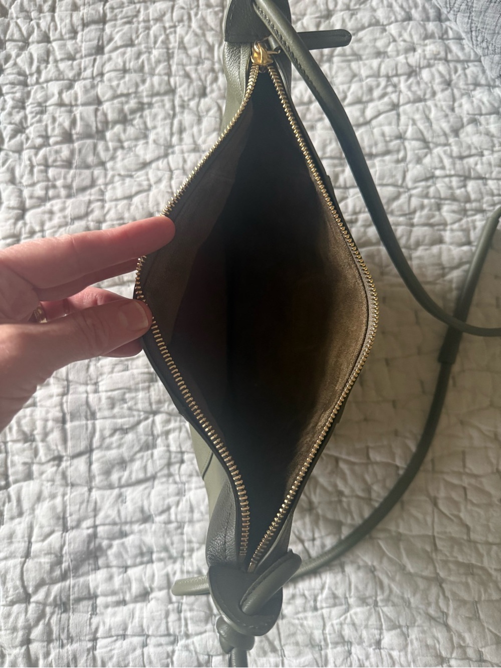 MANSUR GAVRIEL Mini Fortuna Crossbody Bag - Olive - NWOT - Picture 7 of 7